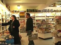 He picks up busty bookworm mature woman