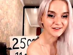 Playful Blonde Wildly Masturbates