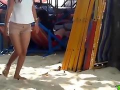 I Met This Small Tittied Thai Girl On The Beach