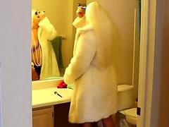 POV Blonde MILF With Big Tits Strokes Big Cock