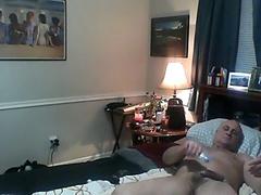 in the bed masterbat after work