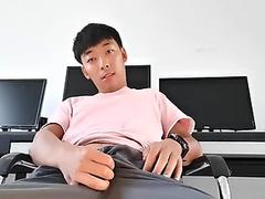 China Boy Cum Masturbation Cute Teen University Media Room